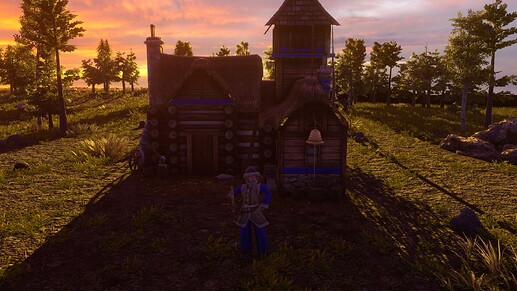 AoE III DE Default Russian Explorer at sunset