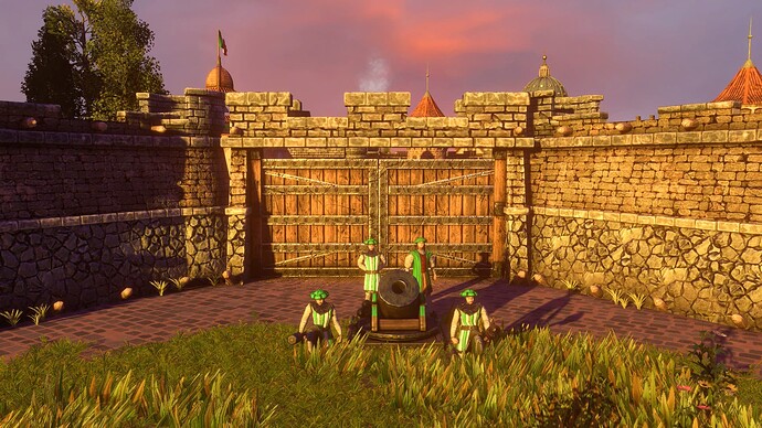 AoE III DE Italians Galilean Mortar at sunset