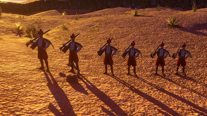 AoE III DE Ottoman Bashibozuk at sunset