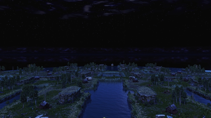 AoE III DE Faroe during the night