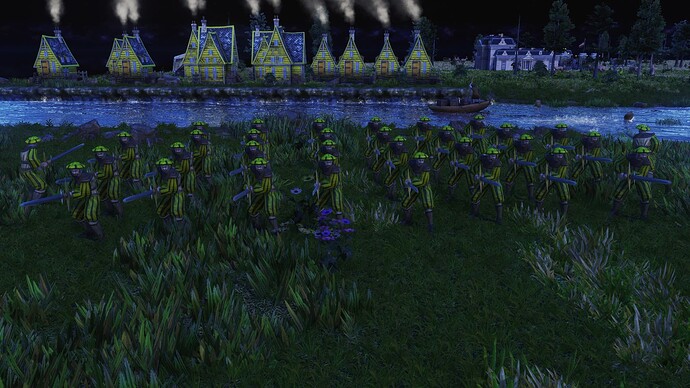 AoE III DE German Doppelsoldner during the night