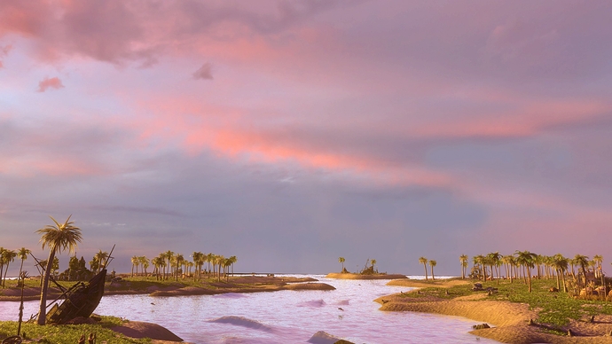 AoE III DE Virgin Islands at sunset
