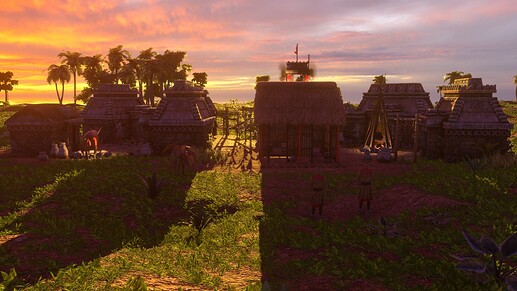 AoE III DE Maya Healer at sunset