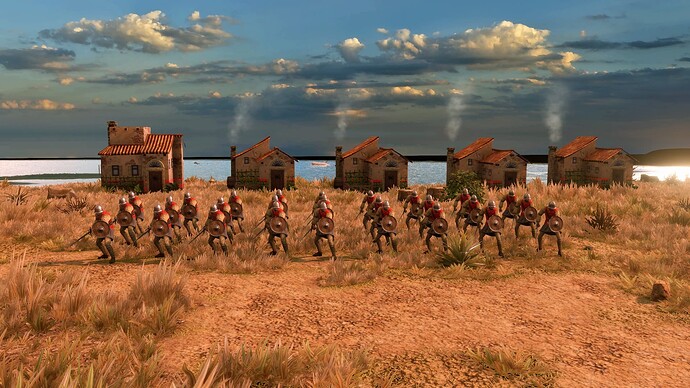 AoE III DE Spanish Rodelero at sunrise