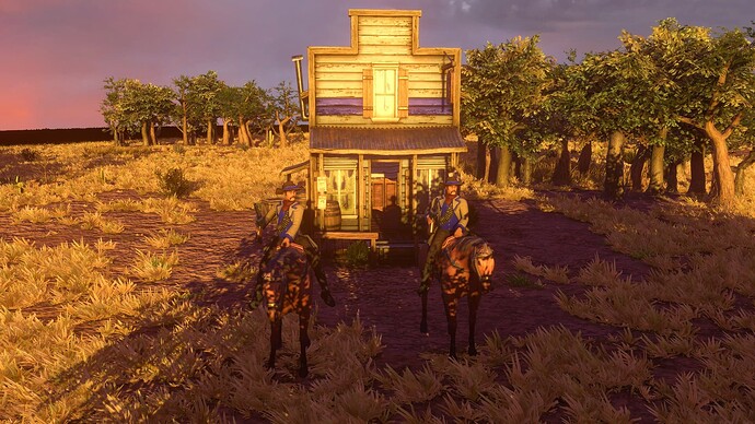 AoE III DE United States Cowboy at sunset