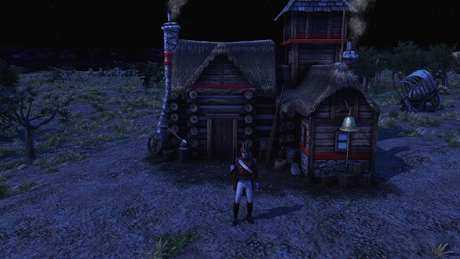 AoE III DE Default Mexicans General during the night