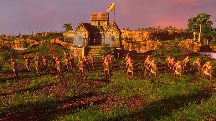 AoE III DE Inca Elite Chimu Runner at sunset