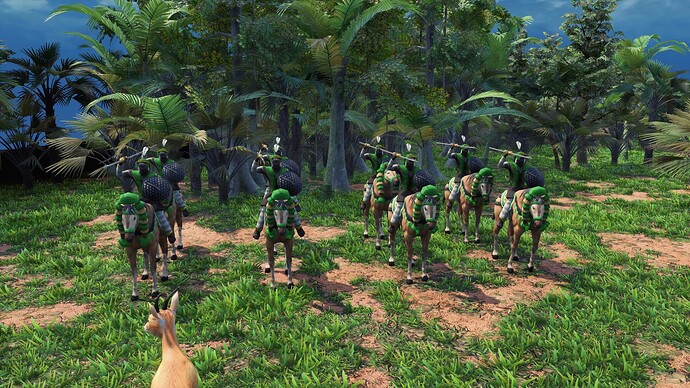 AoE III DE Ethiopians Champion Javelin Rider during the day