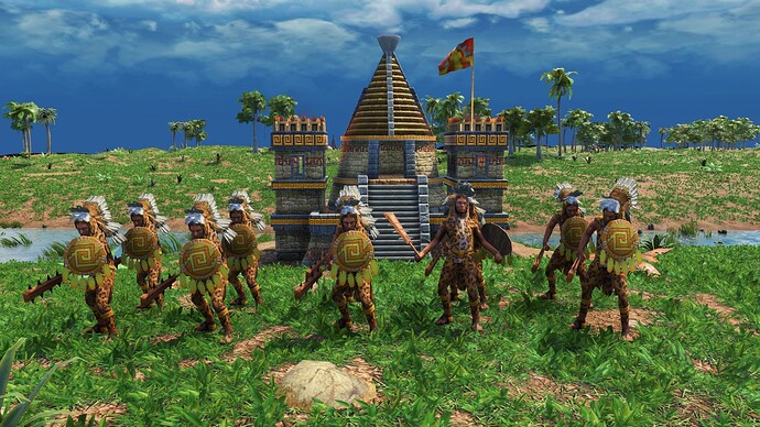 AoE III DE Aztecs Champion Jaguar Prowl Knight during the day