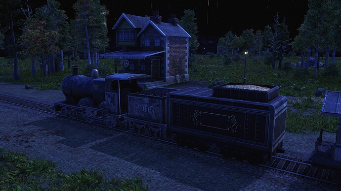 AoE III DE Train during the night