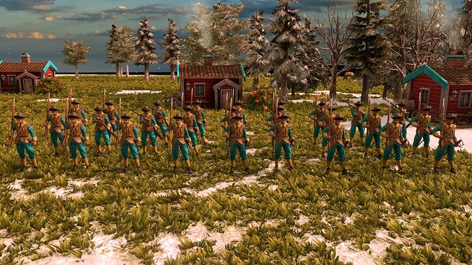 AoE III DE Swedes Carolean at sunrise