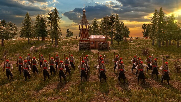 AoE III DE Russian Veteran Strelet at sunrise