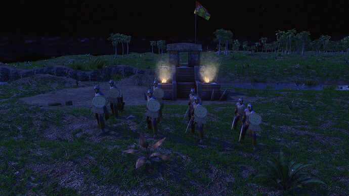 AoE III DE Aztecs Coyote Runner during the night