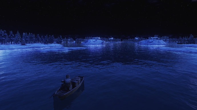 AoE III DE Norwegian Sea during the night