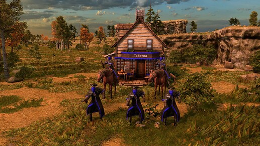 AoE III DE Highwayman at sunrise