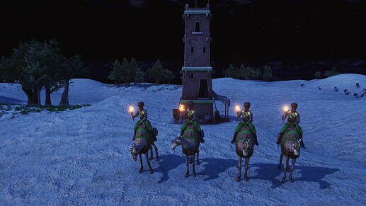AoE III DE Desert Raider during the night