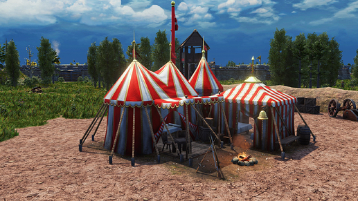 AoE III DE Command Post during the day