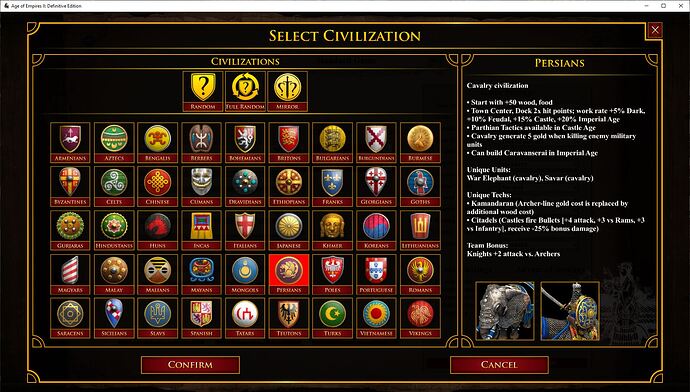 select civilization