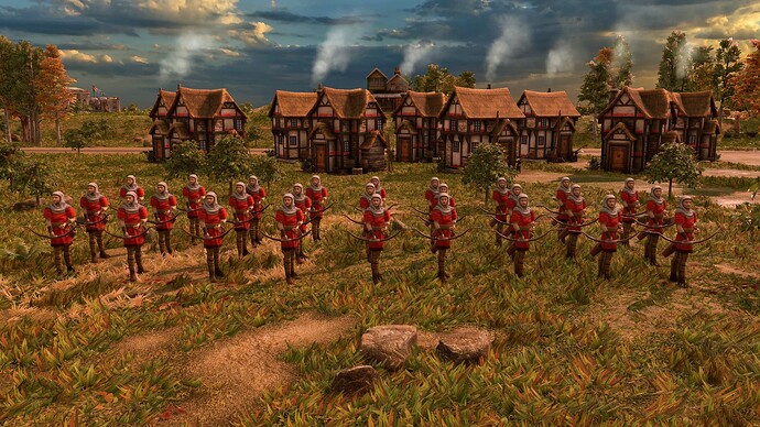 AoE III DE British Longbowman at sunrise