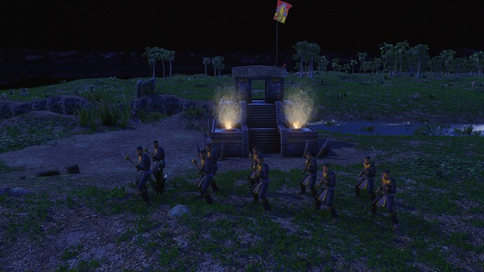 AoE III DE Aztecs Puma Spearman during the night