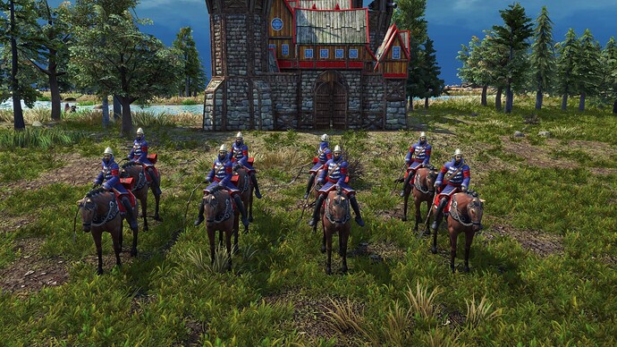 AoE III DE Russian Veteran Oprichnik during the day