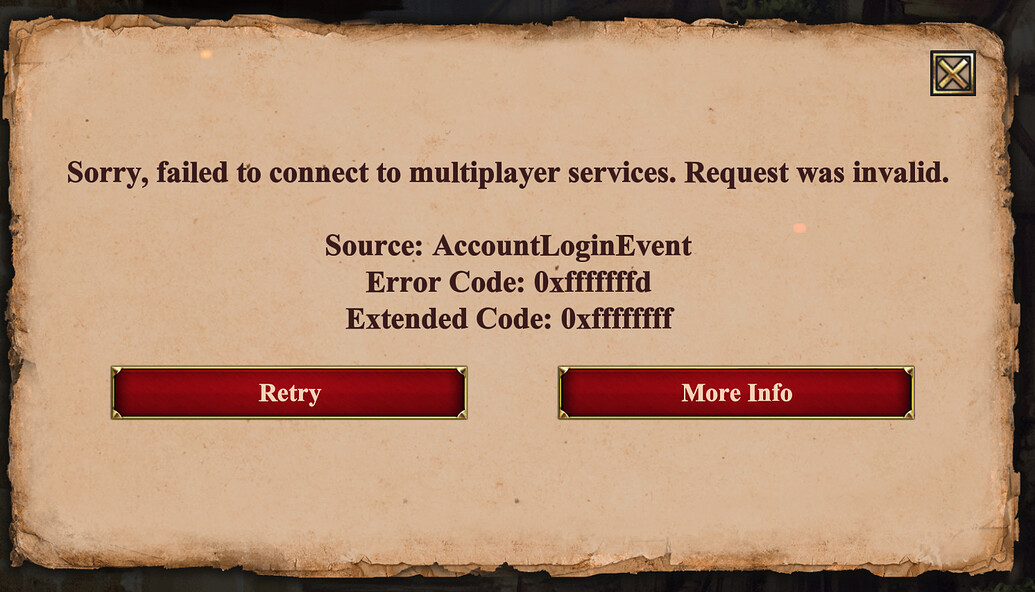 failed to contact key server age of empires iii