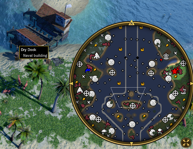 AoE III DE The Seven Years' War 2 Dry Dock map spawn