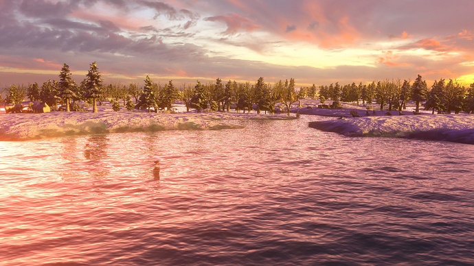 AoE III DE Sapmi at sunset