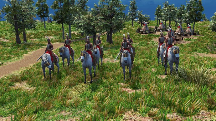 AoE III DE Lakota Champion Rifle Rider during the day