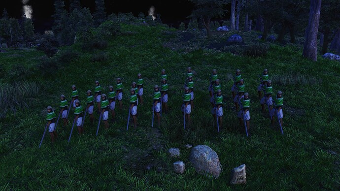 AoE III DE Mexicans Reservistas Insurgente during the night