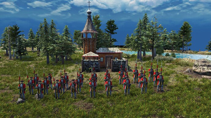 AoE III DE Russian Veteran Poruchik during the day