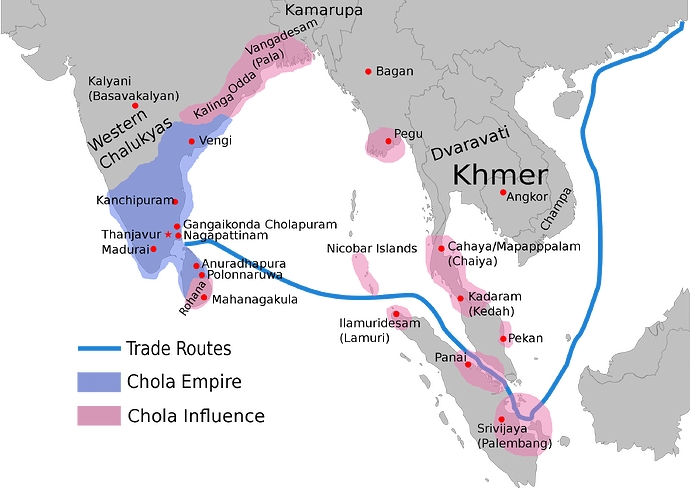 Chola Empire (between the 9th and the 13th centuries)
