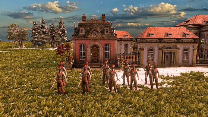 AoE III DE House of Wittelsbach Mountain Trooper at sunrise
