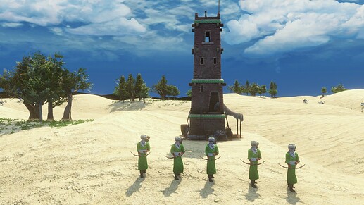AoE III DE Desert Archer during the day