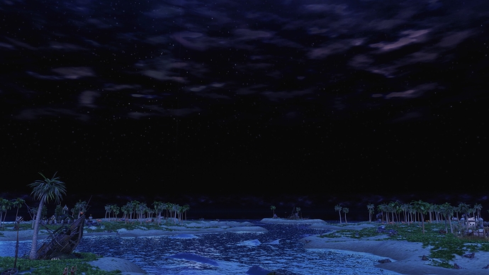 AoE III DE Virgin Islands during the night