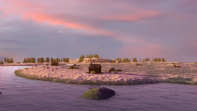 AoE III DE The Arctic at sunset