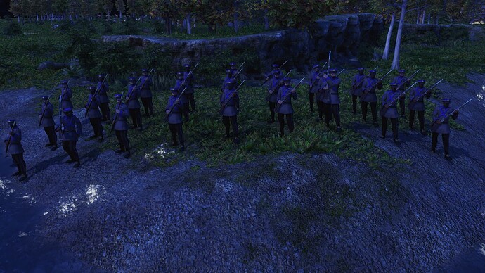 AoE III DE United States Imperial Volunteer during the night
