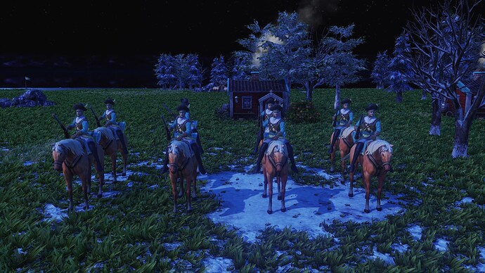 AoE III DE Swedes Hakkapelit during the night