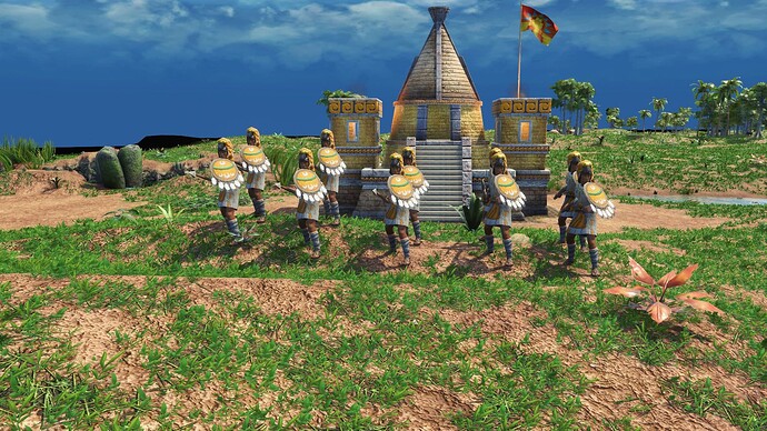 AoE III DE Aztecs Eagle Runner Knight during the day