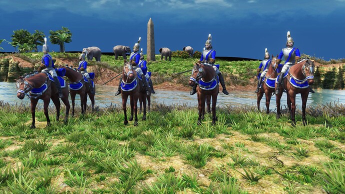 AoE III DE Veteran Cuirassier during the day