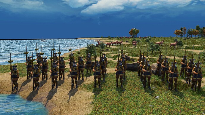 AoE III DE Dutch Stadswacht Halberdier during the day