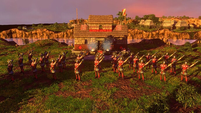 AoE III DE Inca Maceman at sunset