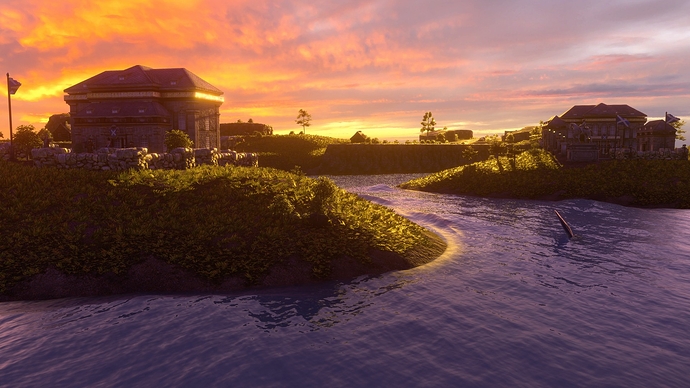 AoE III DE Shetlands at sunset