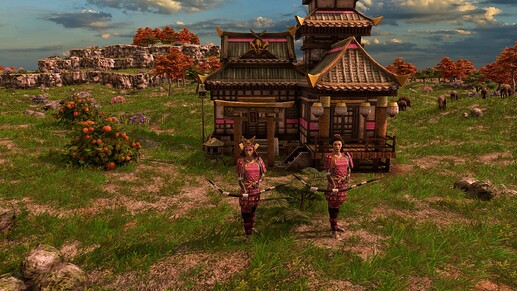 AoE III DE Nakano Takeko at sunrise