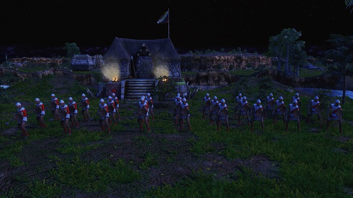 AoE III DE Inca Chimu Runner during the night
