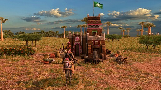 AoE III DE Queen Amina at sunrise