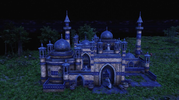 AoE III DE Sufi Mosque during the night