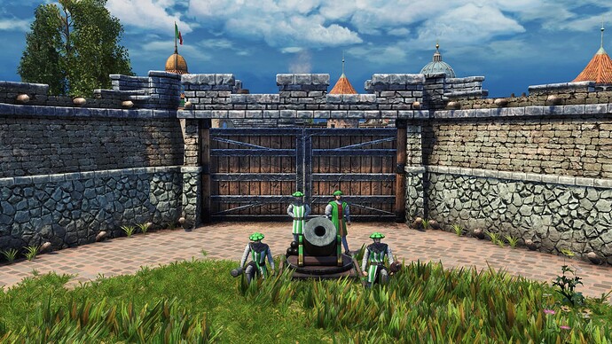 AoE III DE Italians Galilean Mortar during the day