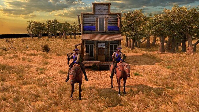 AoE III DE United States Cowboy at sunrise