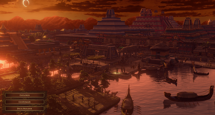 AoE III DE Tenochtitlan during a Eclipse